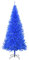 vidaXL Albero di Natale con Supporto Decorazione Natalizia Addobbi Feste Abete Pino Sintetico Festoni Ornamenti Pianta Artificiale Blu 180 cm PVC