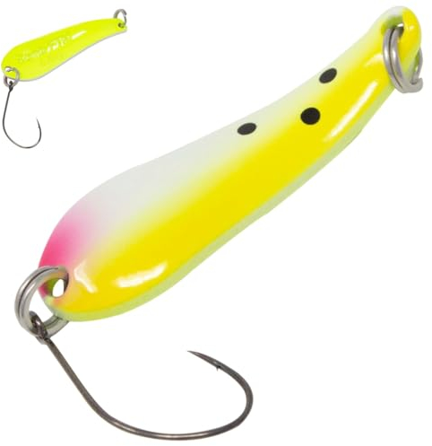 FTM Spoon Bomb 4g 3,9cm - Forellenblinker, Farbe:gelb-weiß/gelb
