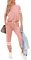 Litthing Damen Trainingsanzug Jogginganzug 2 Stücke Set Kurzarm Top/Hose Freizeitkleidung Sportswear für Running Yoga Gym (Rosa, M)
