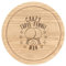 Crazy Table Tennis Man Stars Schneidebrett aus Holz, rund, 25 cm