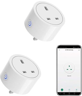 XENON Smart Plug, Wi-Fi Plug, Smart Socket, Compatible with Alexa & Google, Wireless Timer Socket, App Remote Control, No Hub Required (2 Packs)