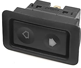 A ABSOPRO 6 Pin Voiture Porte Fenêtre Alimentation Électrique Contrôle Interrupteur Plastique Noir