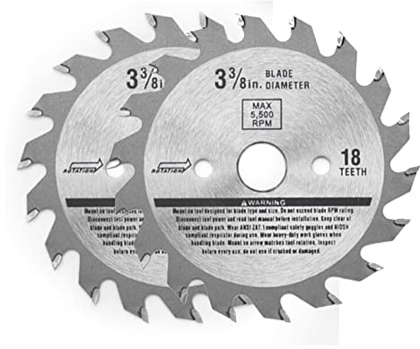 igooo 3-3/8 in. Blades for Toe Kick Saw EKS85, 85mm Diameter, 2 Heavy Duty Alloy Blade for Woods