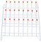Garneck Drip Rack Laboratory Drain Rack Drying Rack Glassware Sink Dish Drying Rack Drying Rack Kitchen Drying Rack Pegs Cups Test Tube Drying Rack White Tubular Metal Nail The Wall Mother