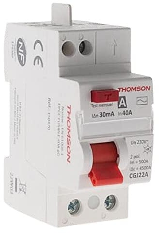 Thomson -Interruttore differenziale bipolare pettinabile Interruttore differenziale40A/30mA tipo A NF - Thomson