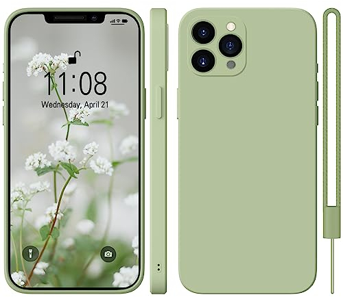 HGH für iPhone 11 Pro Hülle Silikon Case,Hadyhülle für iPhone 11 Pro Ultra Dünn Slim mit Microfiber, Kratzfeste Rundumschutz Case Schutzhülle Hülle für iPhone 11 Pro 5.8'' Matcha Grün