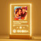 Placa Spotify Personalizada Con luz y Base - Regalos personalizados navidad reyes de boda para los novios - placas conmemorativas aniversario originales mujer hombre lamparas amigos (PLACA SPOTIFY)