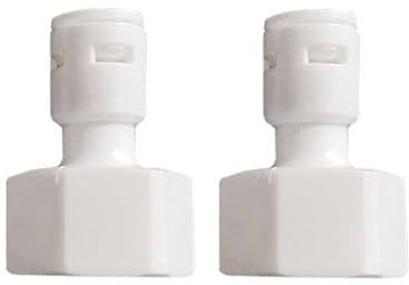 2 conectores rectos de unión rápida, accesorios de tubo de conexión rápida de 1/2 a 1/4 pulgadas, accesorios de repuesto para filtro de agua