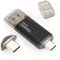 USB Stick 64GB, 2 in 1 OTG Speicherstick 64GB USB 2.0 Pen Drive Memory Stick Type C USB Stick 64gb für Smartphones, Computer, Laptop, ect (Schwarz)