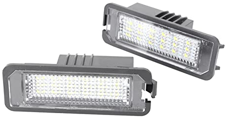 Luz de la placa del auto Para Golf/Porsche 911/para - Superb/para SEAT Altea/Leon Coche LED Matrícula Luz Para Matrícula Lámpara Accesorios De Iluminación