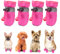 Hundeschuhe für kleine Hunde, rutschfeste Hundeschuhe und Pfotenschutz, Schneestiefel für kleine mittelgroße Hunde (S)