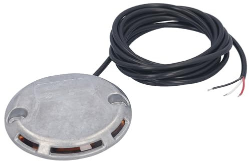 SAMETRUCK Warnblinkleuchte für Ladebordwand Rund LED 12V 24V LKW Blinkleuchte 30 cm Kabel