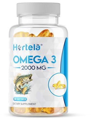 Omega 3 Fish Oil 2000mg, EPA 660mg DHA 440mg per Daily Serving. 120 Capsules (2 Months Supply). Supports Heart, Brain Function and Eye Health. 2 Capsules Per Serving