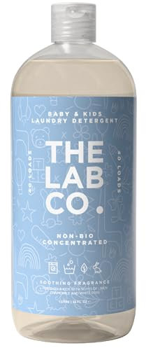 The Lab Co. Non-Bio Concentrated Laundry Detergent Soothing Mood 1 Litre 40 Loads with notes of Linen Chamomile White Rose