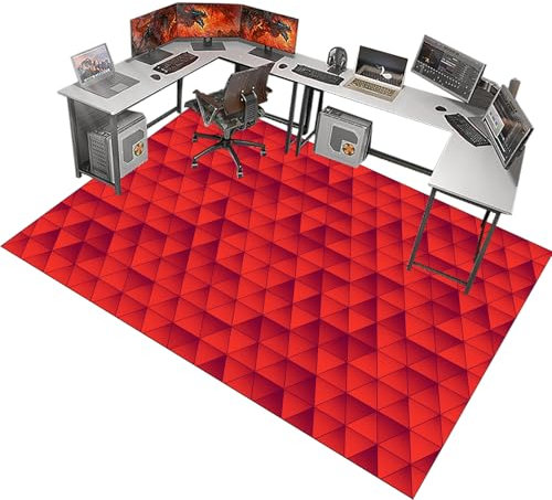Fzamudng Tapis Protection Sol Chaise Bureau | Tapis Chaise de Bureau | Tapis de Sol Gaming | Tapis Gamer Sol | Tapis Protège-Sol | Tapis Bureau Sol | Tapis Chaise Gaming Antidérapant 180 x 200 cm