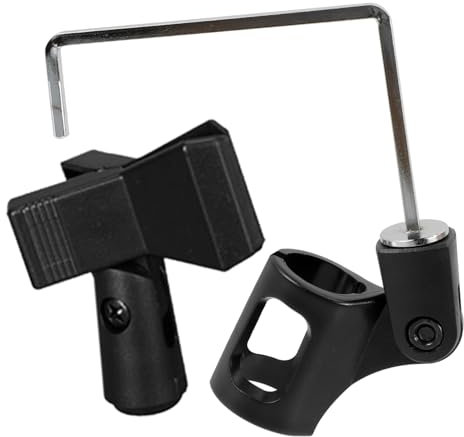TINEASUR 1set Supporto Microfono Per Sax Clip Metallo Montaggio Sicuro Per Strumenti Musicali Per Performance Live e Registrazioni