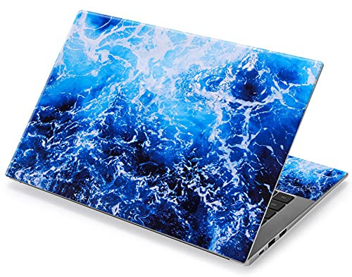 icolor Laptop Skin Sticker Decal 12 13 13.3 14 15 15.4 15.6 inch Personalized Universal Notebook Vinyl Skin Stickers Cover Art Decal Computer Protector (Blue Ocean)