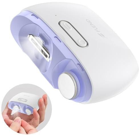 Coupe-ongles électrique,Coupe-ongles automatique avec lumière,2 en 1 Coupe Ongles Electrique Portable pour Ongles des Pieds,Automatique Des Ongles Nouveau Coupe-Ongles Automatique Électrique Pour Bébé