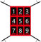 Strike Zone Zielnetz, 48,3 x 68,6 cm, klar nummerierte Schlagzone, verstellbares Pitching-Netz mit Schlagzone für Baseball- und Softballnetz, für verschiedene Altersgruppen