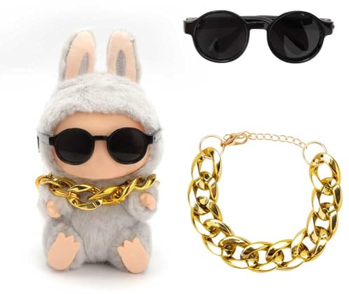 17 cm Accessoires de vêtements pour poupée, Convient aux Peluches Porte-clés 17 cm en boîte Surprise, Convient pour Jouer et Exposer, Poupée Non Incluse (Style Street Cool)