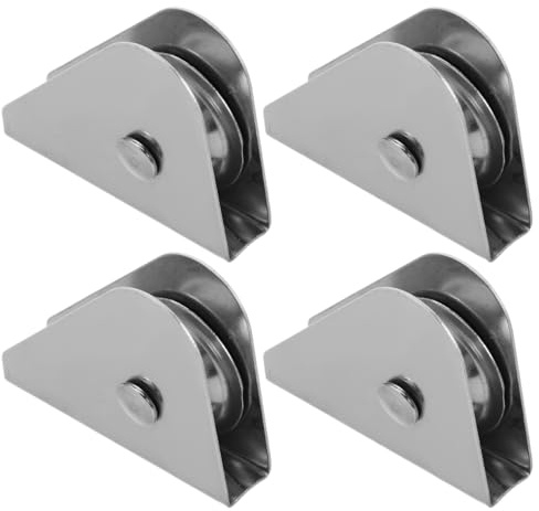 Milisten 4Pcs Heavy Duty Flag Pole Pulley System Stainless Steel Bearing Accessories for Smooth Flag Lifting for Outdoor Use Parks and Stadiums