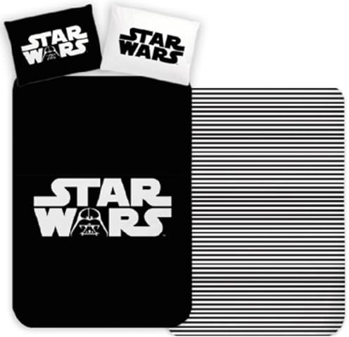 Carbotex Star Wars Darth Vader Wendedecke für Einzelbett, 100 % Baumwolle, ST24369501-PP