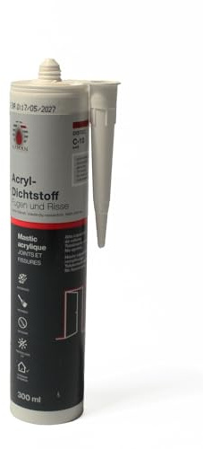 Silikon & Acryl Dichtstoffe, Anti-Schimmel, Neutral & Acetat, für Sanitär, Bad, Küche, Fenster & Fugen, Bau und Verglasung, 280-300 ml (DISTEC C-10 Acryl)