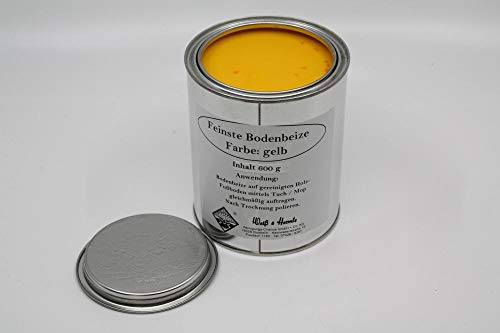Wasserrose Bodenbeize Gelb 600g Bohnerwachs mit Farbstoff Made in Germany