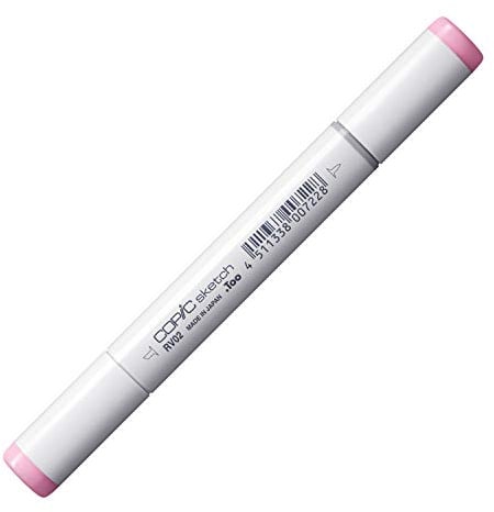 Copic Sketch Coloured Marker Pen - (RV-02) Sugared Almond Pink, For Art & Crafts, Colouring, Graphics, Highlighter, Design, Anime, Professional & Beginners, Art Supplies & Colouring Books