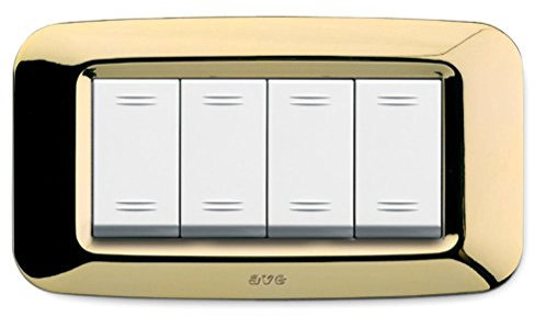 AVE 45PY04OT - PLACCA Yes TECNOP. 4MOD. Ottone