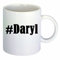 Kaffeetasse #Daryl Hashtag Raute Keramik Höhe 9,5cm ? 8cm in Weiß