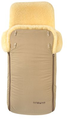 Kinderwagen- Lammfellfußsack „LUXUS“ Made in Germany-beige