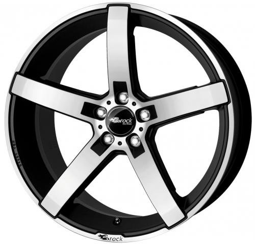 Brock B35 schwarz-matt front-poliert 9x20 ET40 5.00x112.00 Hub Hole 66.60 mm - Alu felgen