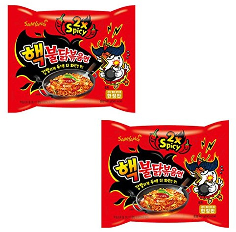 Samyang Hack Buldak Bokeum Ramen 2 Stück Hot Spicy Fire Nudel Spiciest