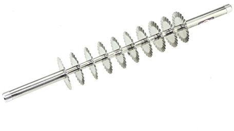 Indiabazaar Rolling Pin Dough Pastry Roller Stamp Cutter Wheel,Karanji Pasta/Ravioli Cutter