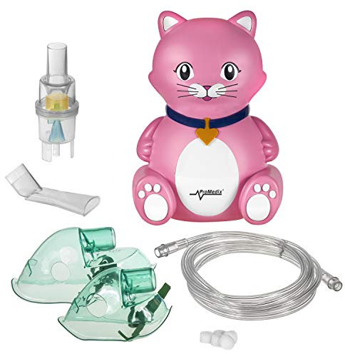 Promedix PR-816 inhalateur pour enfants CHAT idéal pour un cadeau Capacité du médicament: 10 ml Granulométrie: 0,5 à 10 µm MMAD: 3 m Volume seulement <55 dB
