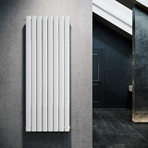 ELEGANT Design Flach Heizkörper 1600 x 616 mm Weiß Badheizkörper Doppellagig Heizkoerper Vertikal Paneelheizkörper