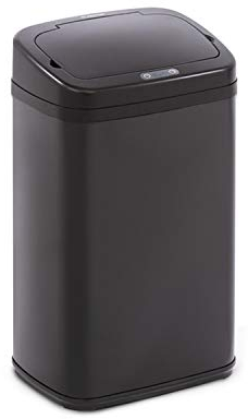 KLARSTEIN Cleansmann - Poubelle, capacité 30 litres, sans contact : ouverture et fermeture automatique, porte-sac poubelle, matériaux : couvercle en plastique ABS, noir