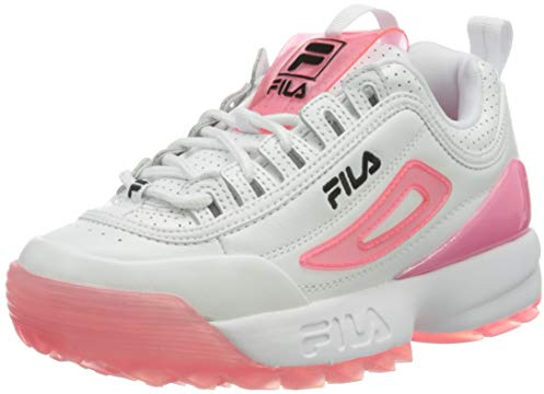 FILA Disruptor Premium wmn Damen Sneaker, Weiß (White/Calypso Coral), 40 EU