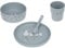 LÄSSIG Kindergeschirr Set (Teller, Becher, Schälchen, Löffel) ohne , BPA-frei, für Spülmaschine und Mikrowelle/Dish Set Tiny Farmer Sheep