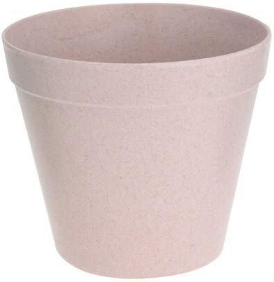 Muddy Hands Eco Friendly Bamboo Fibre Small Plant Pot Indoor Home Decorative Flower Succulent Cactus Herb Planter (10.5cm, Pink)