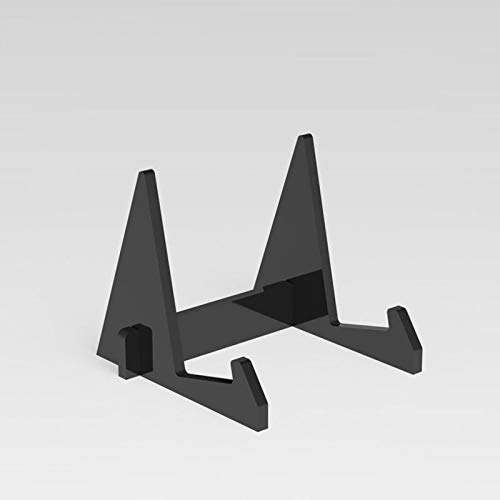 SagaSave, 2 supporti decorativi in acrilico, per foto, libri di cucina, piatti decorativi, tavolette e arte, bianco