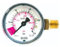 ich-zapfe Manometer Druckluft - Inhaltsmanometer mit roten Bereich für CO2-Ende, 1/4' AG - Druckluftmanometer - Druckanzeige für CO2-ende