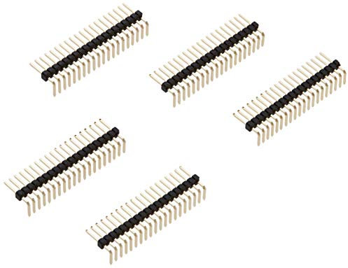 Delock Stiftleiste 20 Pin, Rastermaß 1,27 mm, 1-reihig, gewinkelt, 5 Stück
