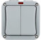 CENPEK Interruptor de luz Doble Interruptor de Control de Doble vía Impermeable de 2 Bandas Interruptor de luz Doble 20A