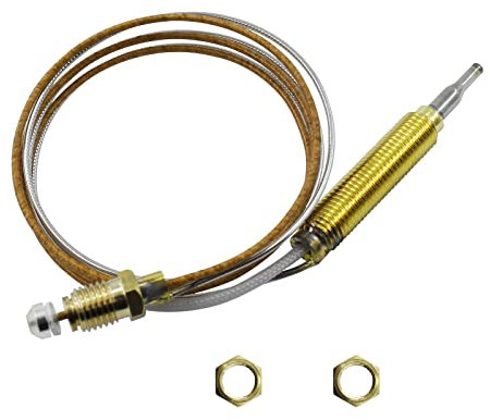 MENSI Universal M8X1 Thermo-Paar-Sensor, Temperatur-Flammensicherheit für Propangas, Erdgas, Feuerstelle, Kamin 61 cm