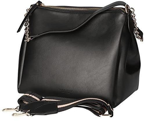 SEIDENFELT MANUFAKTUR Bjerka Hobo Black/Gold