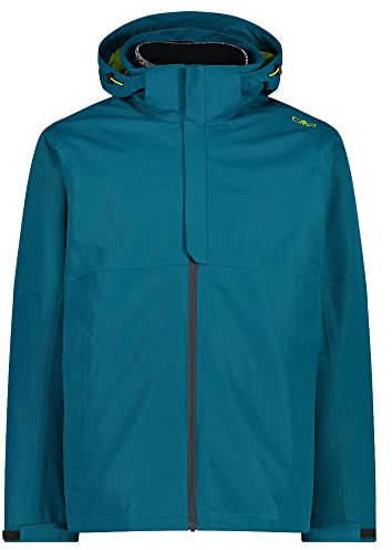 CMP - Man Jacket Zip Hood Detachable Inn.Jacket, Man, Deep Lake, 46