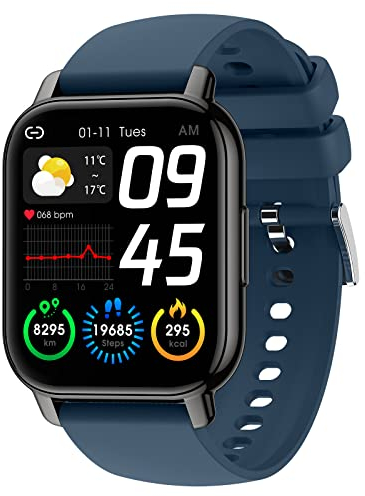 SUPBRO Smartwatch Orologio Fitness Uomo Donna 1,85'' Touch Schermo Smart Watch con Contapassi/Cardiofrequenzimetro/Cronometro Sportivo Fitness Tracker Impermeabil IPX8 24 Sportive Notifiche Messaggi