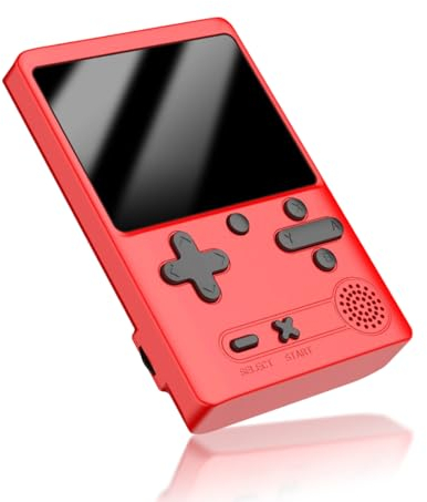 Cuifati Console di Gioco Portatile retrò, Console per Videogiochi Portatile con Schermo a Colori da 3 Pollici con 500 Giochi FC Classici, Batteria Ricaricabile da 800 mAh Supporto Gameboy (Rosso)